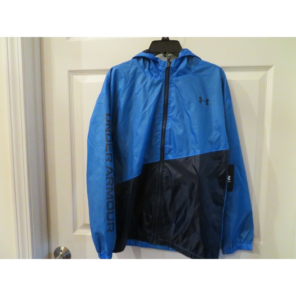 NWT Youth Blue Under Armour Rain Jacket, L